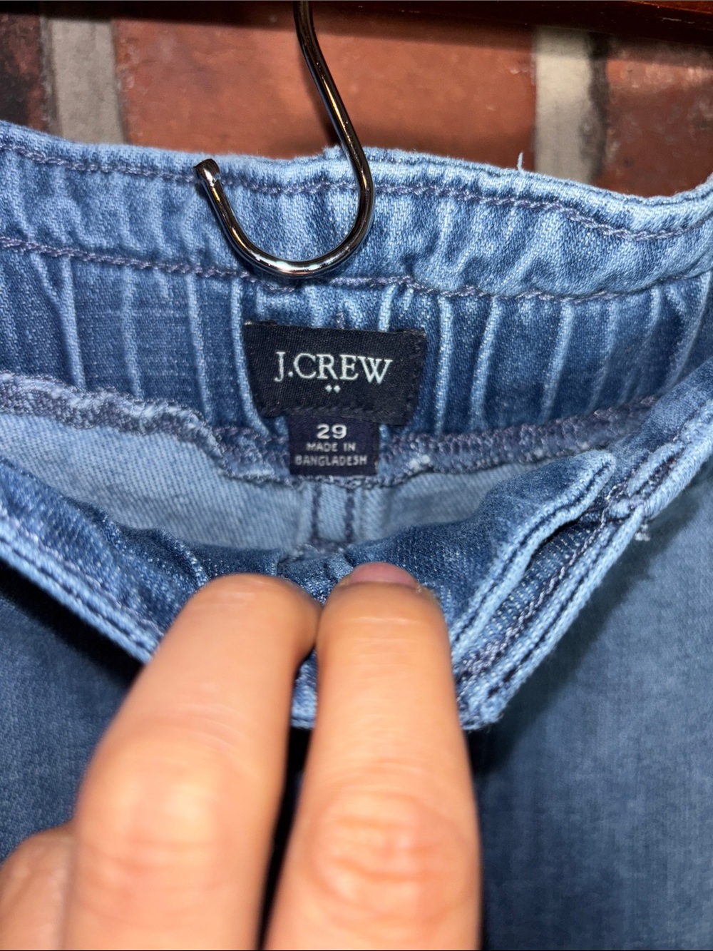 J. Crew Chambray Paperbag Cropped Jeans Wide-Leg High Waisted Size 29 - Picture 2 of 5